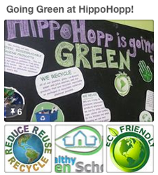 eco-friendly, green, clean indoor playground hippohopp